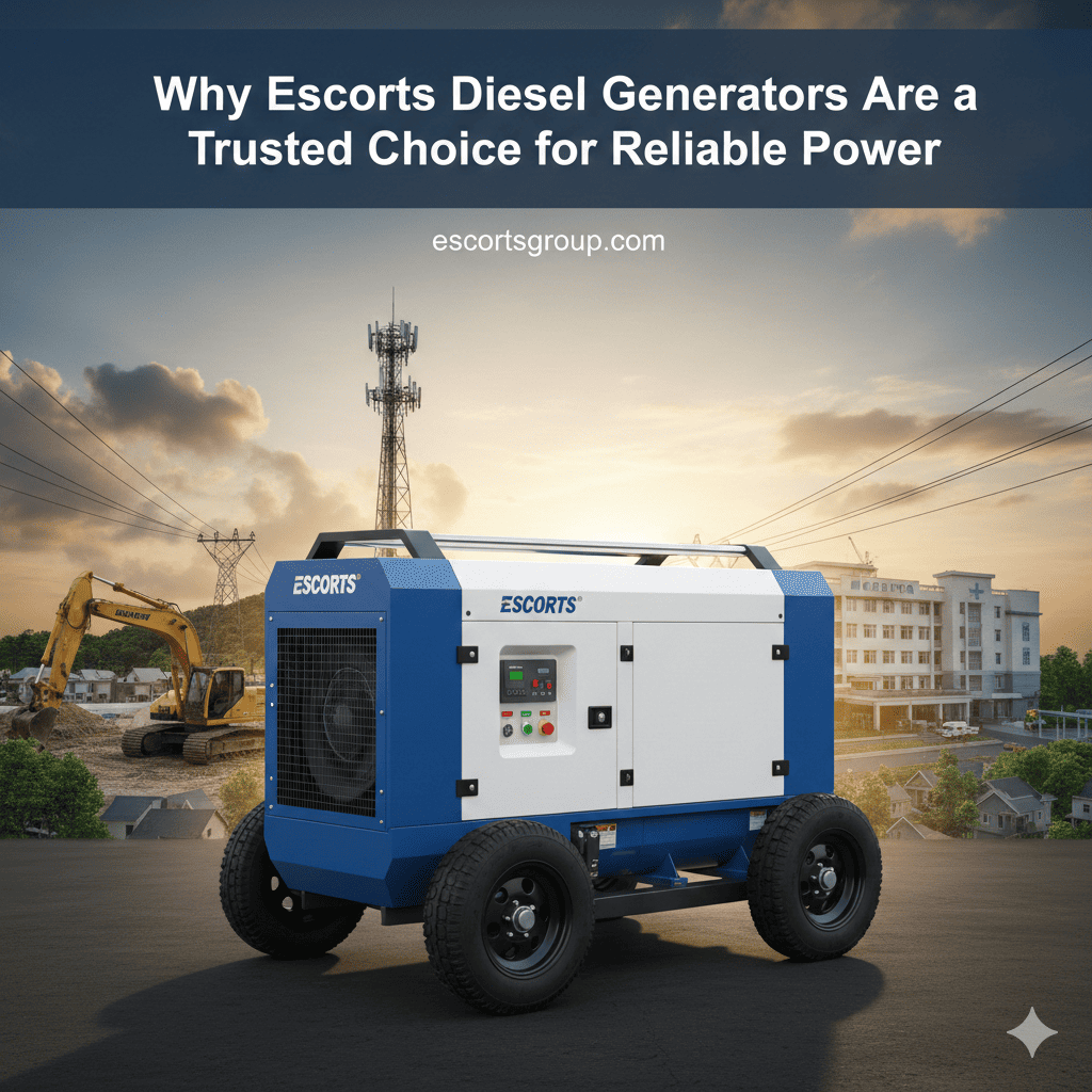 Why Escorts Diesel Generators Are a Trusted Choice for Reliable Power